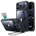 ESR Classic Hybrid MagSafe iPhone 17 Pro Hoesje Stand Transparant Zwart