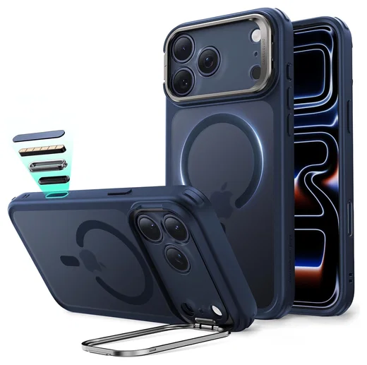 ESR Classic Hybrid MagSafe iPhone 17 Pro Hoesje Stand Blauw afbeelding 1