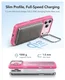 ESR Classic Hybrid MagSafe iPhone 17 Pro Hoesje Stand Roze afbeelding 6