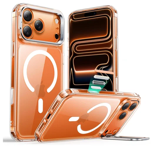 ESR Classic Hybrid MagSafe iPhone 17 Pro Max Hoesje Stand Transparant afbeelding 2