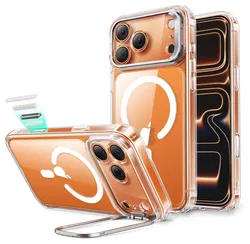 ESR Classic Hybrid MagSafe iPhone 17 Pro Max Hoesje Stand Transparant afbeelding