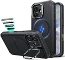 ESR Cyber Tough iPhone 17 Hoesje Stand MagSafe Back Cover Zwart