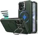ESR Cyber Tough iPhone 17 Hoesje Stand MagSafe Back Cover Groen