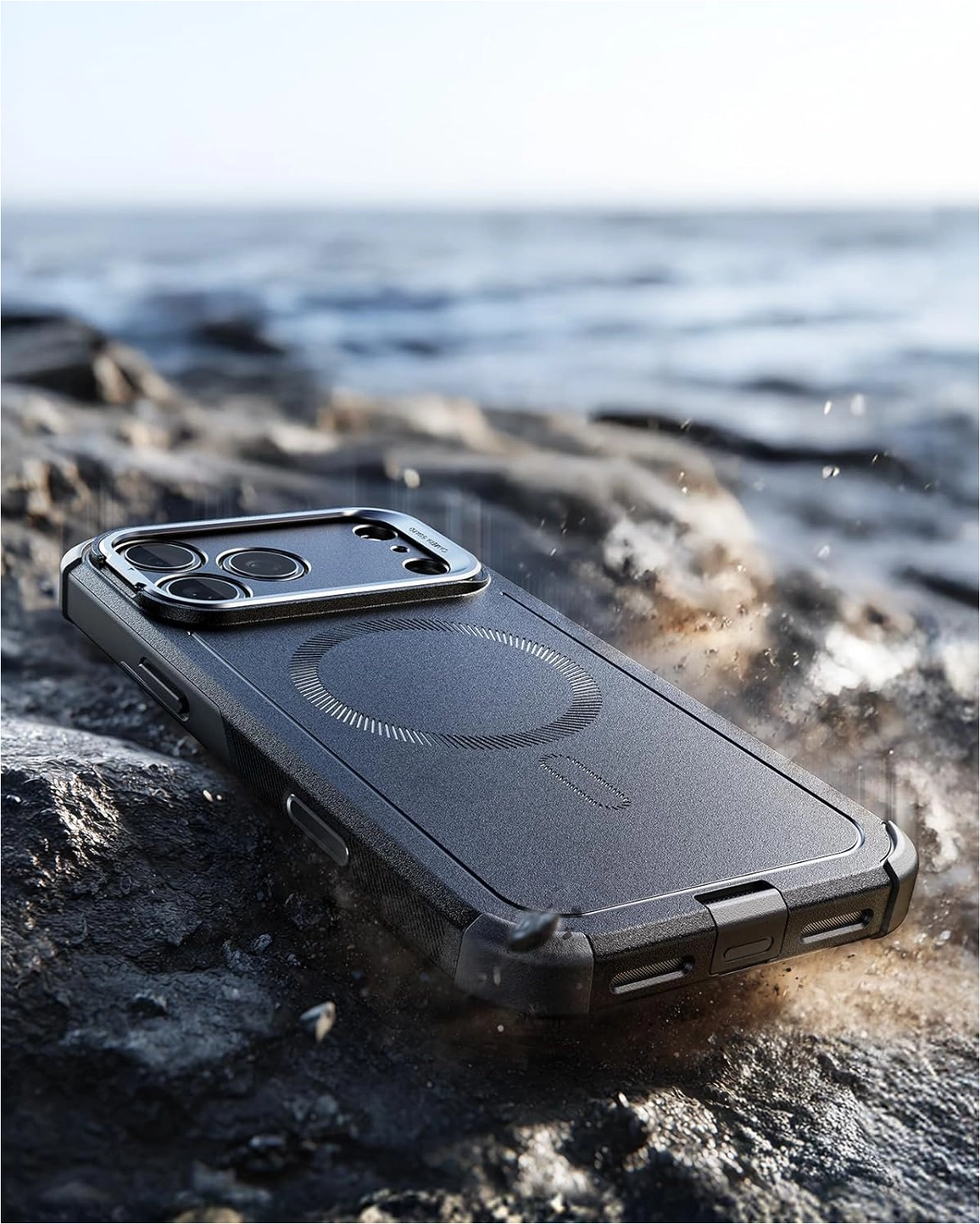 ESR Cyber Tough iPhone 17 Pro Hoesje Stand MagSafe Back Cover Zwart afbeelding 8