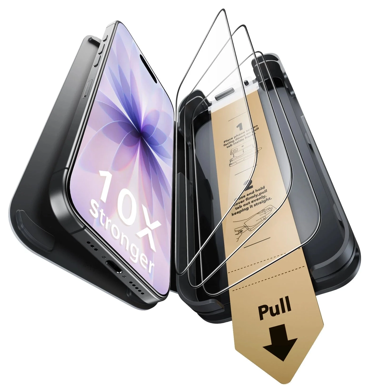 ESR UltraFit Armorite Pro iPhone 17 / 16 Pro Tempered Glass (3-Pack) afbeelding 1