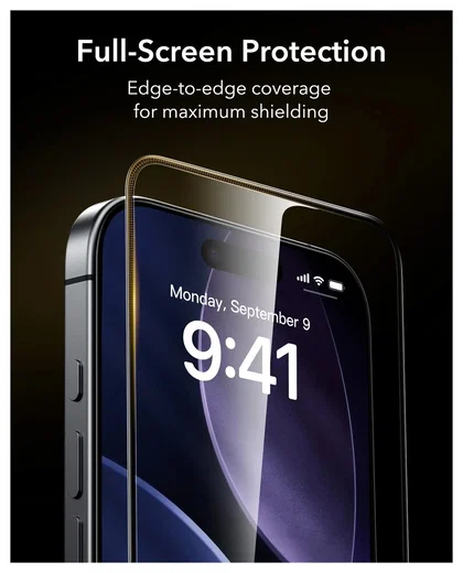 ESR UltraFit Armorite Pro iPhone 17 / 16 Pro Tempered Glass (3-Pack) afbeelding 7