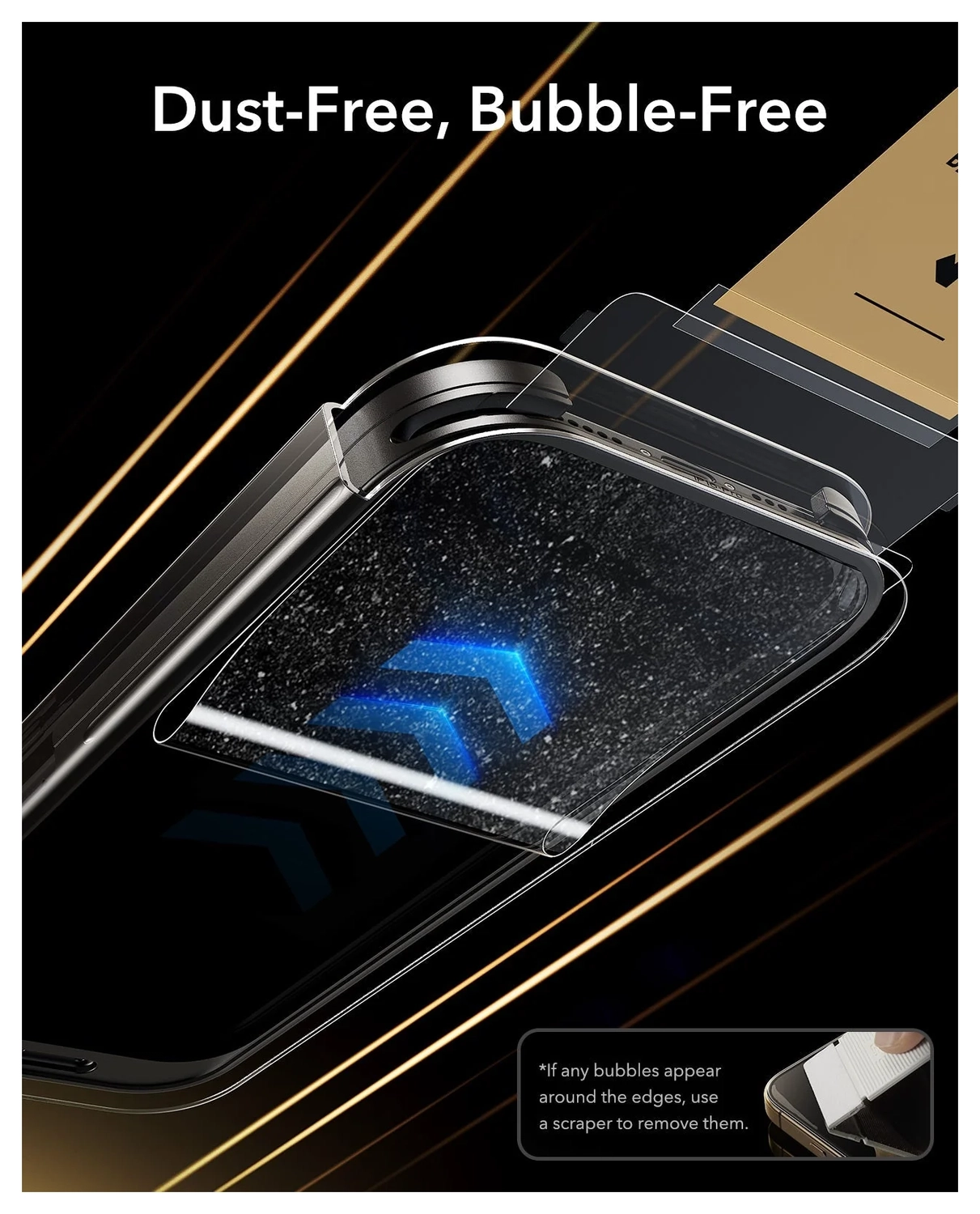 ESR UltraFit Armorite Pro iPhone 17 Pro Tempered Glass (3-Pack) afbeelding 6