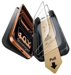 ESR UltraFit Armorite Pro iPhone 17 Pro Max Tempered Glass (3-Pack) afbeelding