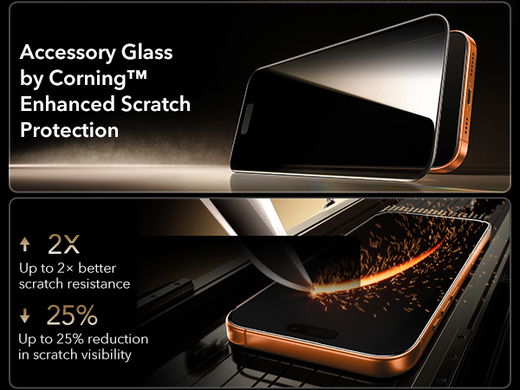 ESR UltraFit Armorite Pro Privacy iPhone 17 Pro Screen Protector (3-Pack) afbeelding 5