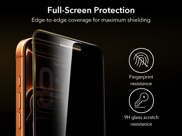 ESR UltraFit Armorite Pro Privacy iPhone 17 Pro Screen Protector (3-Pack) afbeelding 3