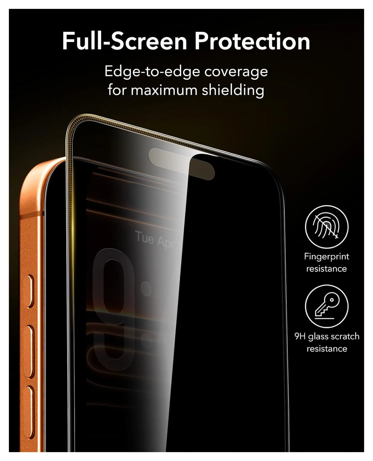 ESR UltraFit Armorite Pro Privacy iPhone 17 Pro Max Screen Protector (3-Pack) afbeelding 4