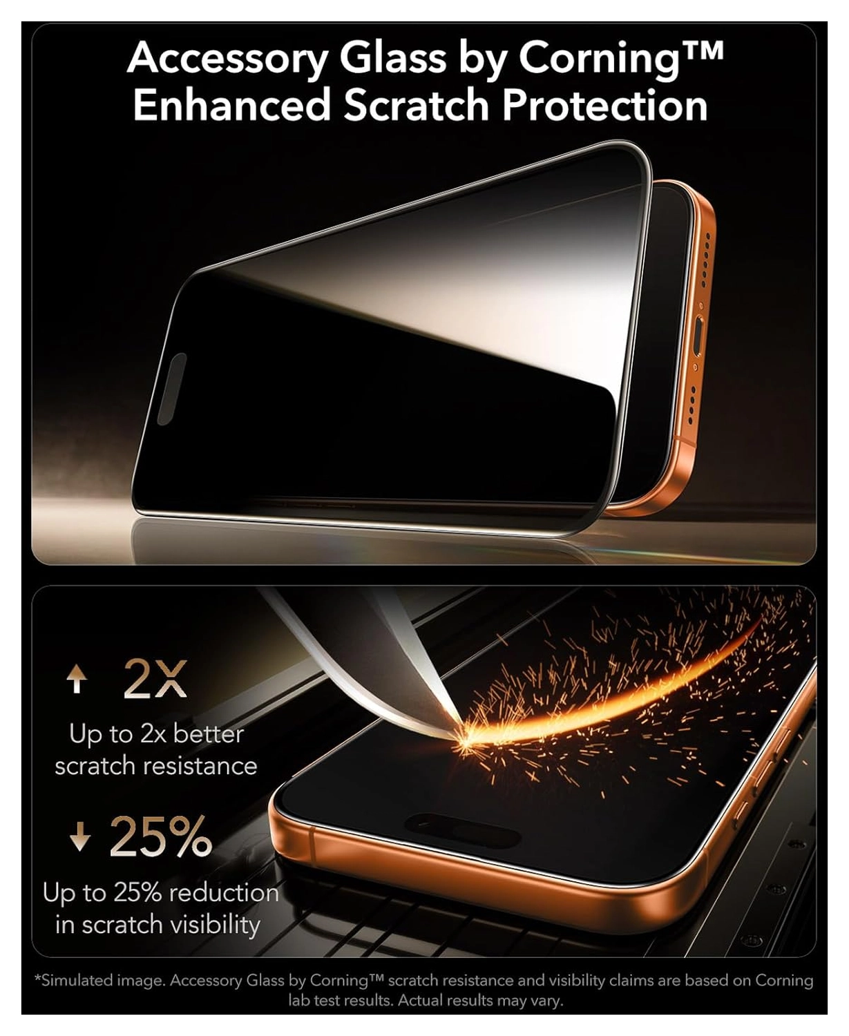 ESR UltraFit Armorite Pro Privacy iPhone 17 Pro Max Screen Protector (3-Pack) afbeelding 5