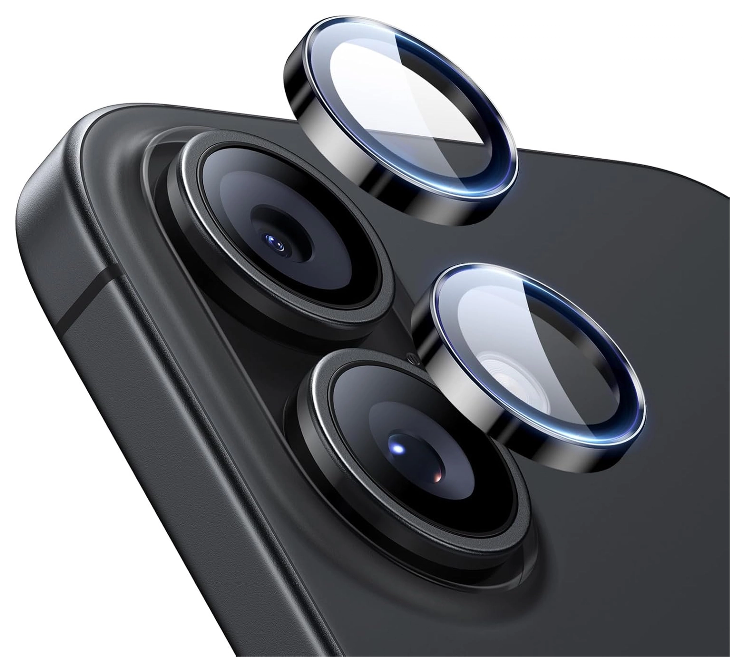ESR Armorite iPhone 17 / 16 / 16 Plus Camera Lens Protector Zwart afbeelding 1