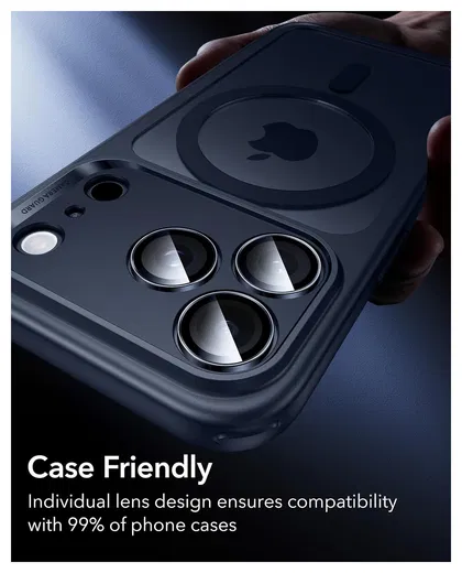 ESR Armorite iPhone 17 Pro (Max)/16 Pro (Max) Camera Lens Protector Blauw afbeelding 6