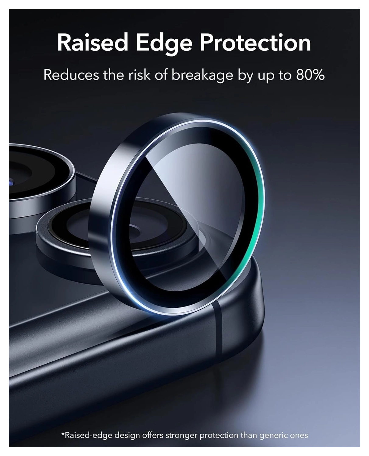 ESR Armorite iPhone 17 Pro (Max)/16 Pro (Max) Camera Lens Protector Blauw afbeelding 8