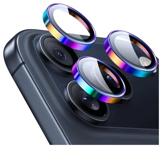 ESR Armorite iPhone 17 Pro (Max)/16 Pro (Max) Camera Lens Protector Chrome afbeelding 1