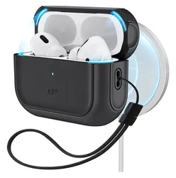 ESR Orbit Hybrid HaloLock Apple AirPods Pro 3 (2025) Hoesje MagSafe Zwart afbeelding