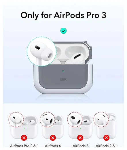 ESR Orbit Hybrid HaloLock Apple AirPods Pro 3 Hoesje MagSafe Case Wit afbeelding 9