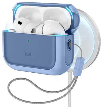ESR Orbit Hybrid HaloLock Apple AirPods Pro 3 (2025) Hoesje MagSafe Blauw