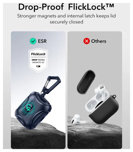 ESR Cyber FlickLock AirPods Pro 3 (2025) Hoesje MagSafe Blauw afbeelding 3