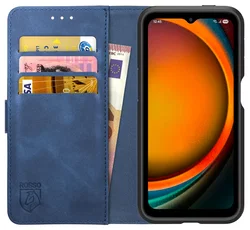 Rosso Element Samsung Galaxy Xcover 7 Pro Hoesje Book Case Wallet Blauw afbeelding
