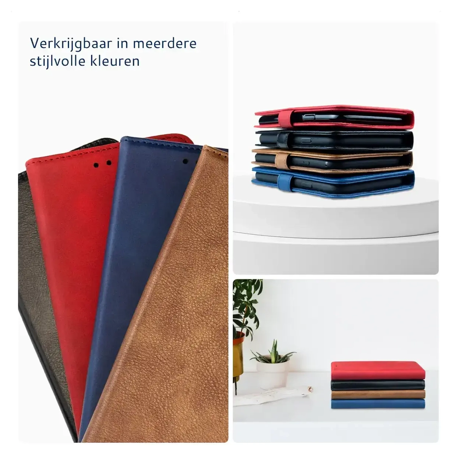 Rosso Element Samsung Galaxy A17 Hoesje Book Case Wallet Blauw afbeelding 6