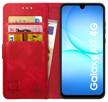 Rosso Element Samsung Galaxy A17 Hoesje Book Case Wallet Rood