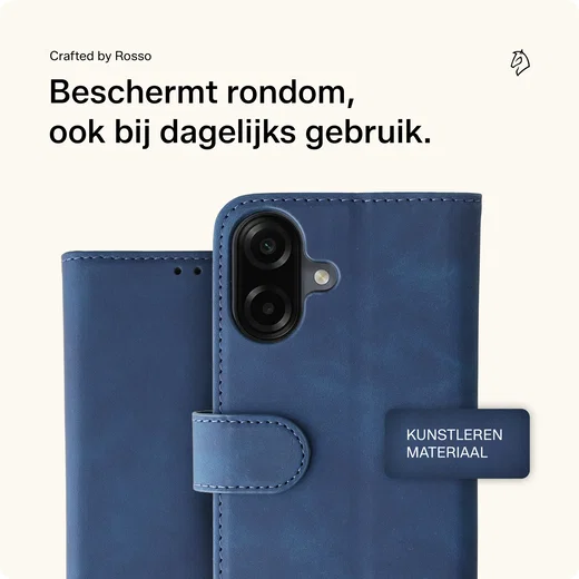 Rosso Element Samsung Galaxy A07 Hoesje Book Case Wallet Blauw afbeelding 3