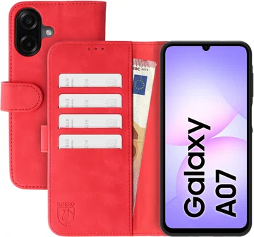 Rosso Element Samsung Galaxy A07 Hoesje Book Case Wallet Rood