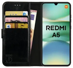 Rosso Element Xiaomi Redmi A5 Hoesje Book Case Wallet Zwart afbeelding
