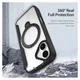Dux Ducis Skin X Pro iPhone 17 Hoesje MagSafe RFID Book Case 360° Stand Zwart afbeelding 3