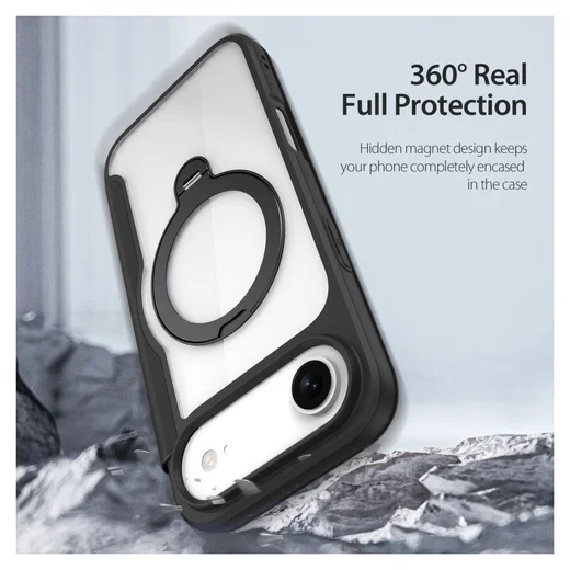 Dux Ducis Skin X Pro iPhone Air Hoesje MagSafe RFID Book Case Zwart afbeelding 2