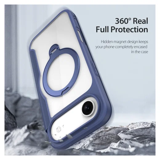 Dux Ducis Skin X Pro iPhone Air Hoesje MagSafe RFID Book Case Blauw afbeelding 2