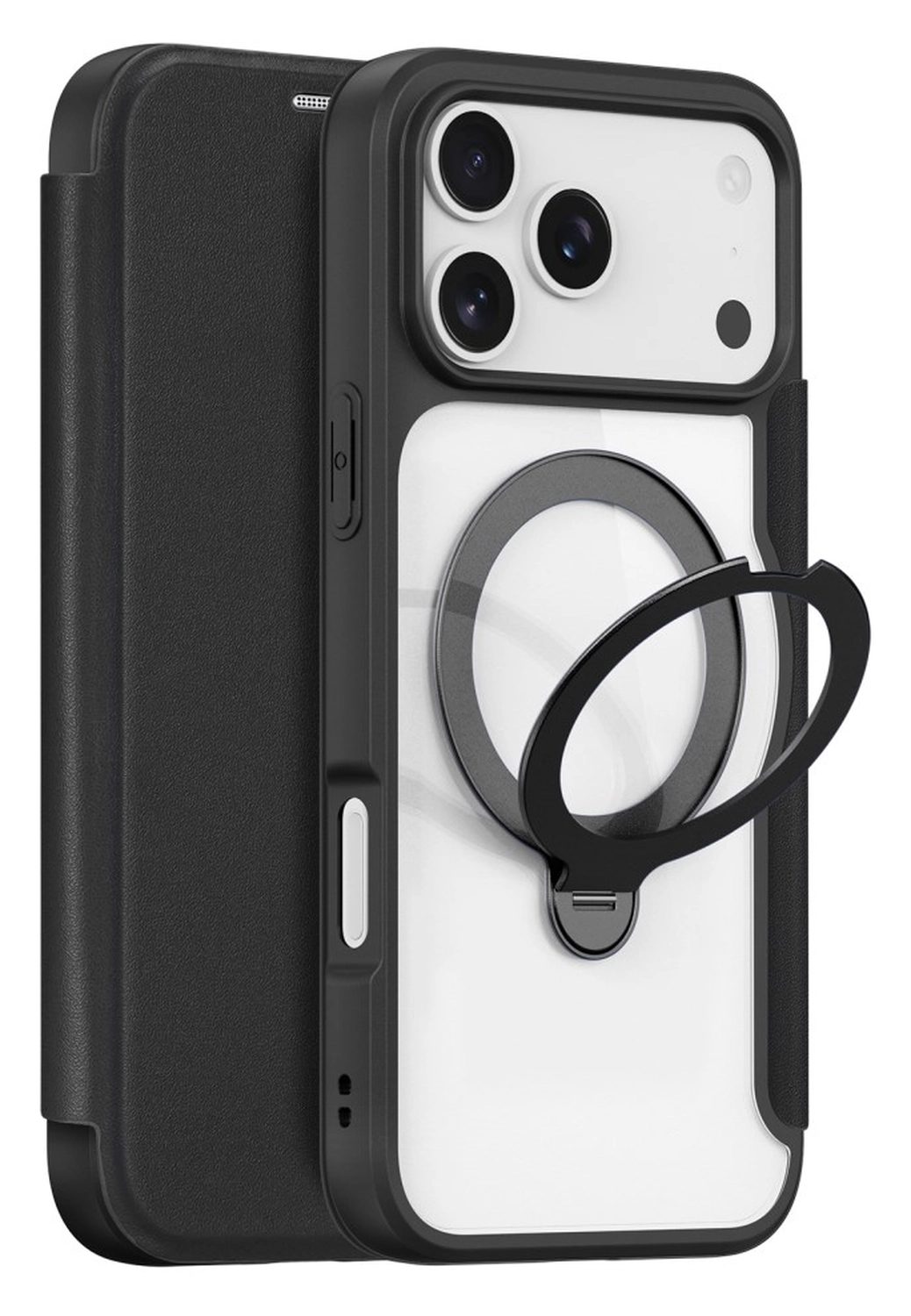 Dux Ducis Skin X Pro iPhone 17 Pro Max Hoesje MagSafe RFID Book Case Zwart afbeelding 1