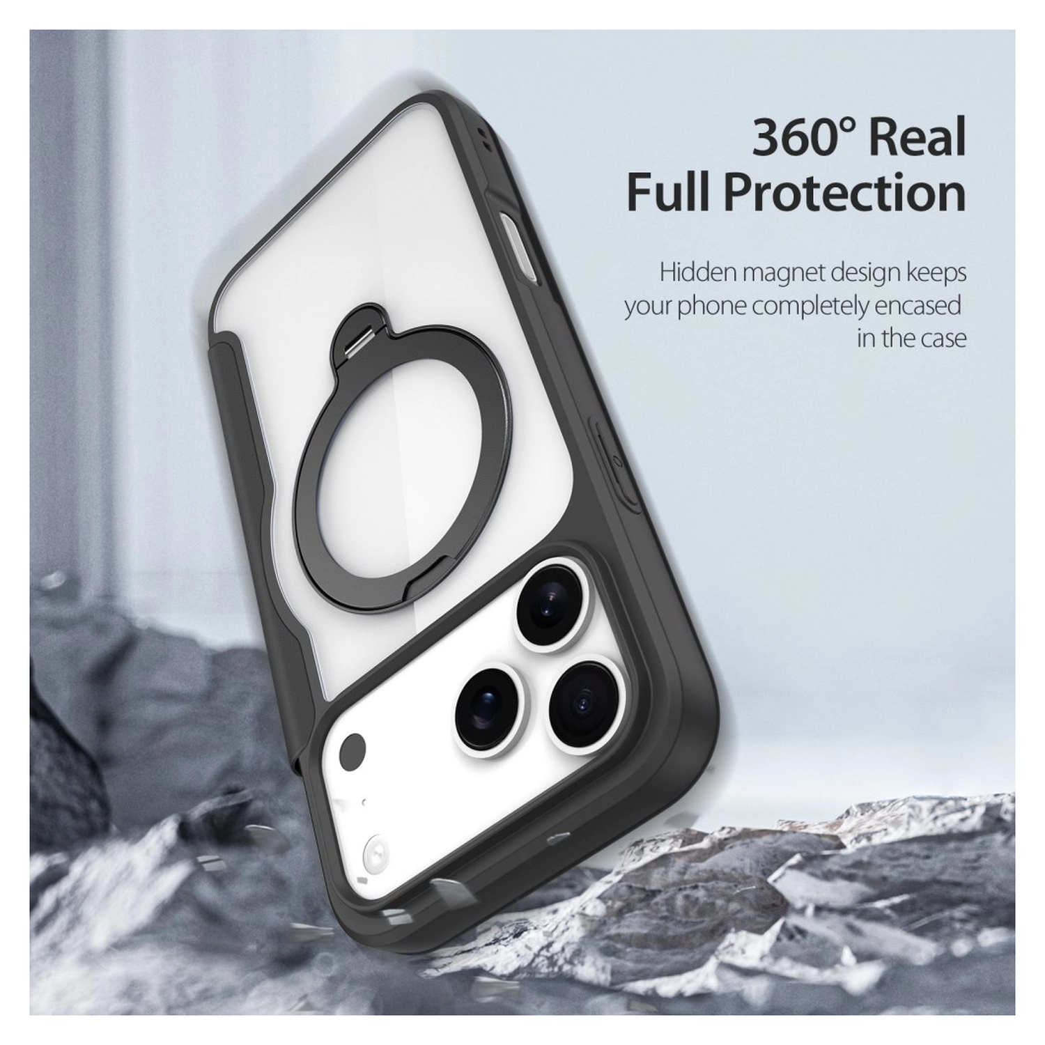 Dux Ducis Skin X Pro iPhone 17 Pro Max Hoesje MagSafe RFID Book Case Zwart afbeelding 2