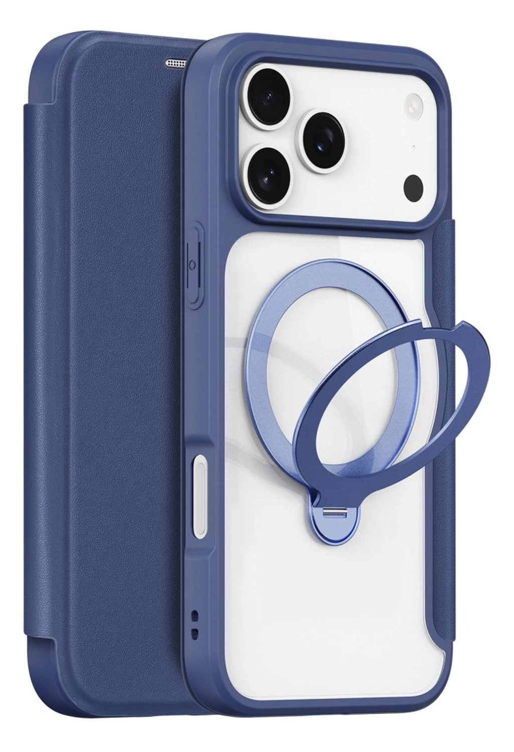 Dux Ducis Skin X Pro iPhone 17 Pro Max Hoesje MagSafe RFID Book Case Blauw afbeelding 1
