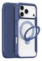 Dux Ducis Skin X Pro iPhone 17 Pro Max Hoesje MagSafe RFID Book Case Blauw