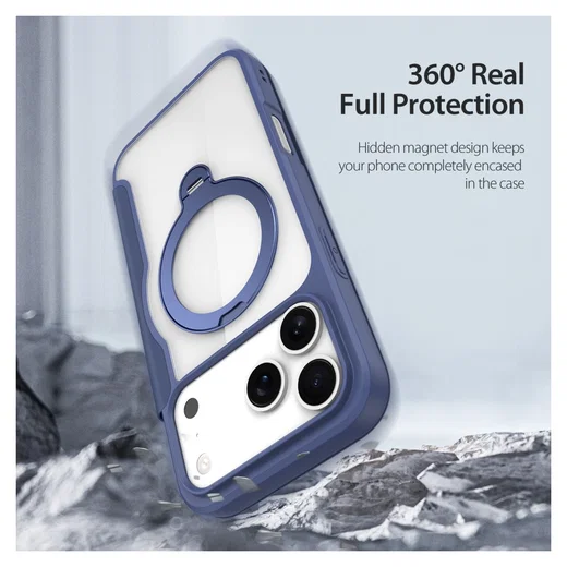 Dux Ducis Skin X Pro iPhone 17 Pro Max Hoesje MagSafe RFID Book Case Blauw afbeelding 2