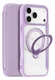 Dux Ducis Skin X Pro iPhone 17 Pro Max Hoesje MagSafe RFID Book Case Paars afbeelding 1