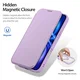 Dux Ducis Skin X Pro iPhone 17 Pro Max Hoesje MagSafe RFID Book Case Paars afbeelding 8