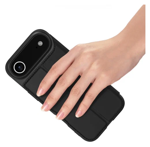 Dux Ducis Skin Pro Apple iPhone Air Hoesje Portemonnee Book Case Zwart afbeelding 7