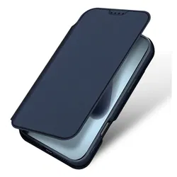 Dux Ducis Skin Pro Apple iPhone 17 Pro Hoesje Portemonnee Book Case Blauw afbeelding