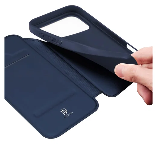 Dux Ducis Skin Pro Apple iPhone 17 Pro Hoesje Portemonnee Book Case Blauw afbeelding 8