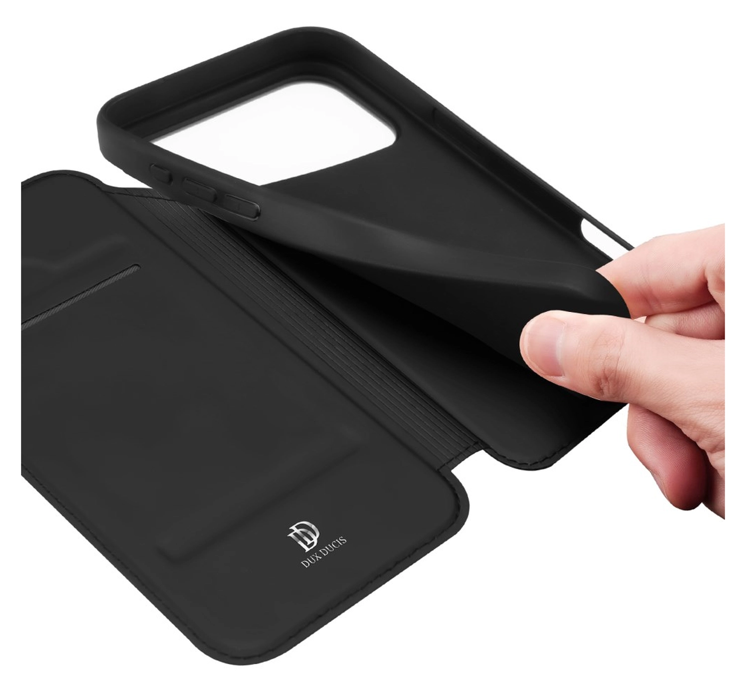 Dux Ducis Skin Pro Apple iPhone 17 Pro Max Hoesje Portemonnee Book Case Zwart afbeelding 8