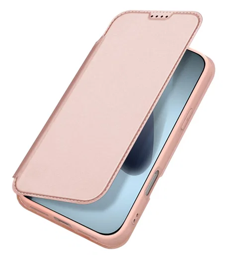 Dux Ducis Skin Pro Apple iPhone 17 Pro Max Hoesje Portemonnee Book Case Roze afbeelding 1
