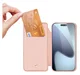 Dux Ducis Skin Pro Apple iPhone 17 Pro Max Hoesje Portemonnee Book Case Roze afbeelding 2