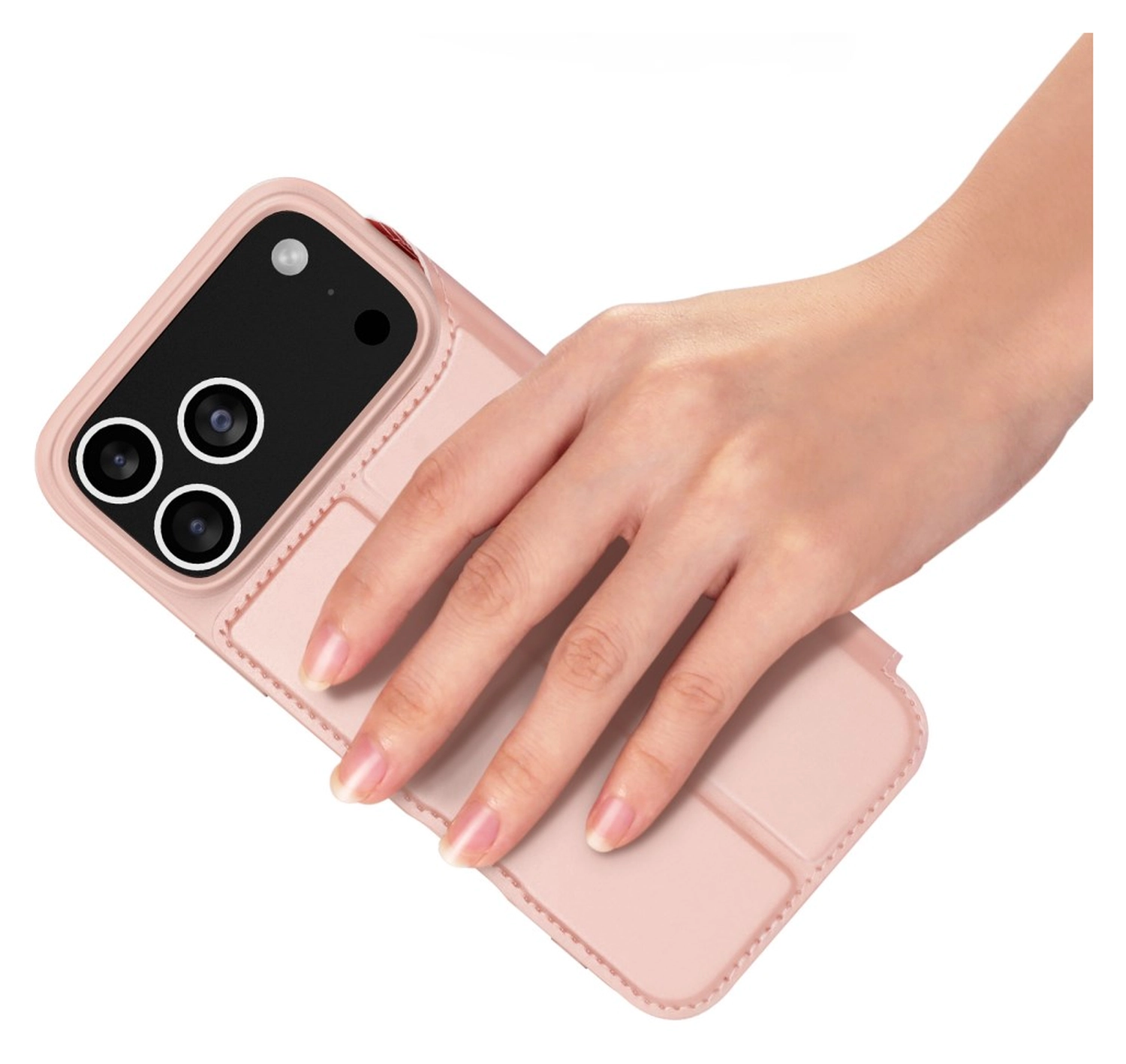 Dux Ducis Skin Pro Apple iPhone 17 Pro Max Hoesje Portemonnee Book Case Roze afbeelding 7