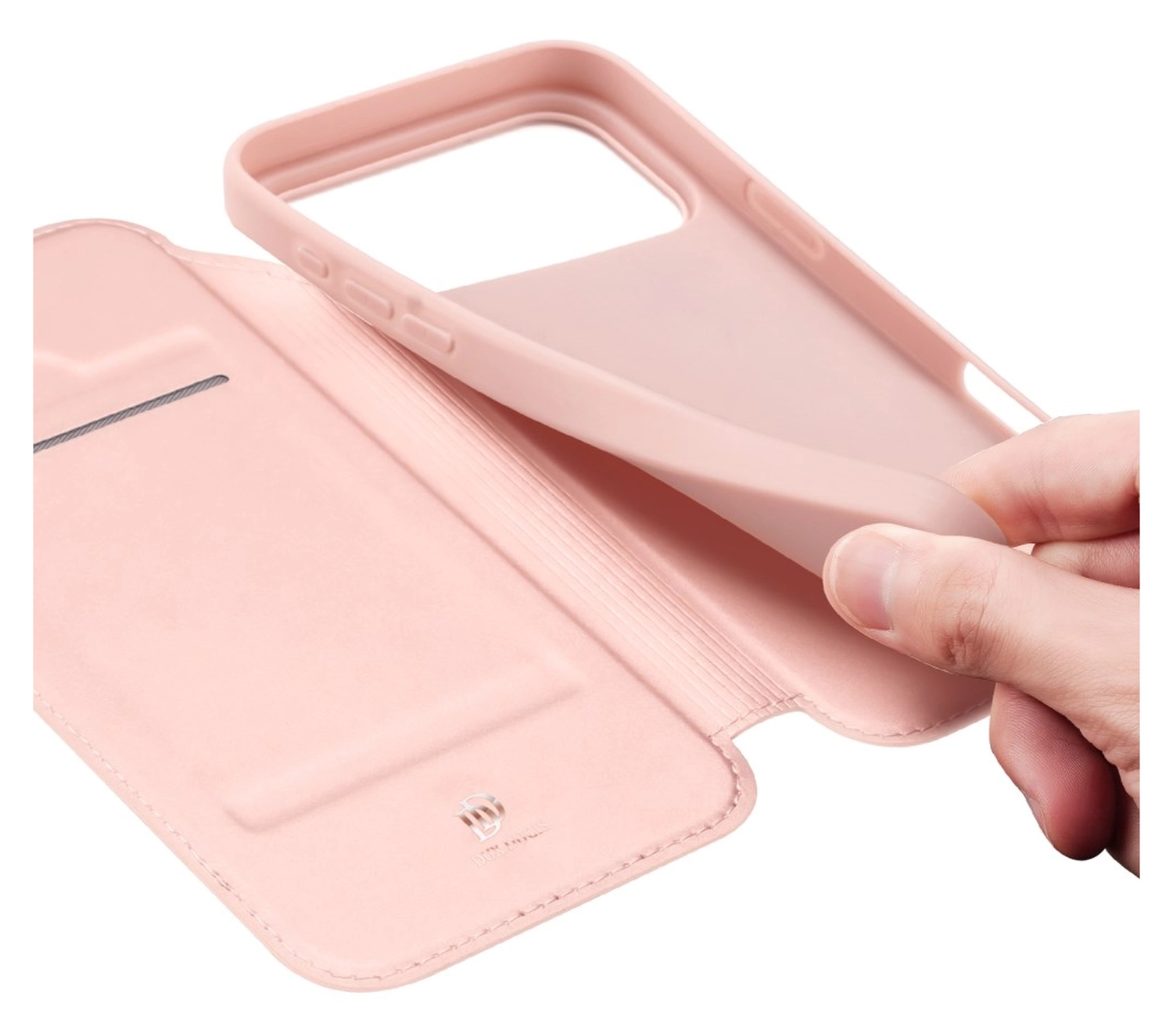 Dux Ducis Skin Pro Apple iPhone 17 Pro Max Hoesje Portemonnee Book Case Roze afbeelding 8