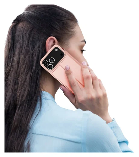Dux Ducis Skin Pro Apple iPhone 17 Pro Max Hoesje Portemonnee Book Case Roze afbeelding 9