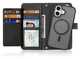 Dux Ducis Lawa Apple iPhone 17 Hoesje 2-in-1 Wallet Book Case MagSafe Zwart afbeelding 1